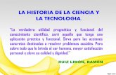 La historia de la ciencia y tecnologia