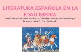 Literatura española en la edad media