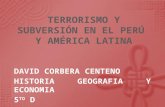 Terrorismo y subversión en el perú