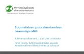 WoodInno Tulevaisuusfoorumi - Petri Heino, Suomalaisen puurakentamisen osaamisprofiili