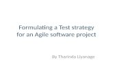 Formulating Agile Testing Strategy