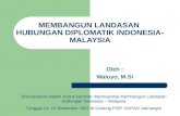 Membangun landasan hubungan indo malaysia