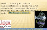 Health literacy in India