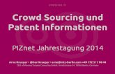 PiZnet Jahrestagung 2014: Update zu Crowd Sourcing und Patent Informationen