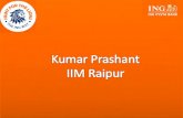 Kumar Prashant IIM Raipur