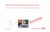 CSR, ethics & sustainability all around the world