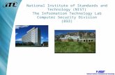 National Institute of Standards and Technology (NIST) The ...