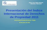 Indice Internacional de Derechos de Propiedad 2011 - Caso: Perú