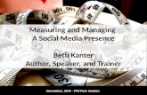 Measuring and Managing A Social Media Presence