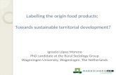 Labelling origin food products, towards sustainable rural development