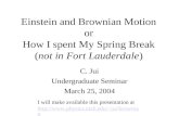 Brownian motion by c.jui