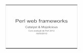 Perl web frameworks
