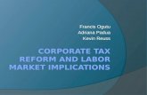 Corporate tax reform and labor market implications