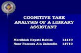 Cognitive task analysis of a library assistant