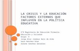 La crisis y la educación.