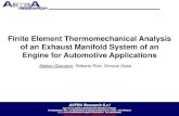 Finite Element Thermomechanical Analysis of an Exhaust Manifold System of a Diesel Engine for Automotive Applications