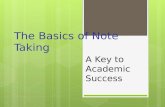 Note taking basics