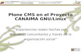 Plone CMS en el Proyecto CANAIMA GNU/Linux