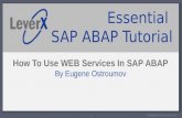 LeverX SAP ABAP Tutorial - Creating and Calling Web Services