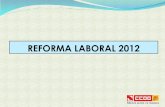 Esquema reforma laboral 2012