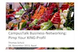 Campus Talk, Basel (Switzerland): Pimp your XING Profile