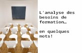 Analyser les besoins de formation