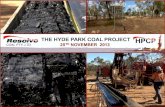 Gordon Saul - Resolve Geo - The Hyde Park Coal Project