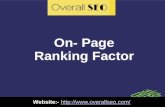 On page ranking factor