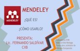 Mendeley: gestor de literatura y red social académica