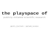 The Playspace of Publicly Initiated Scientific Research