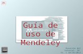 Guía de uso de Mendeley