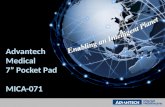 Advantech 7" handheld medical pocket pad, MICA-071