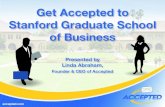 Get Accepted to Stanford Graduate School of Business