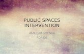 Public spaces intervention documentation and process