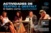 Actividades de Teatro y Gestalt: formación, talleres y monográficos