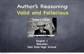Valid & Fallacious Reasoning
