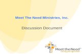 Meet The Need Discussion Document