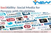 SociAbility: Social Media for Persons with Disabilities