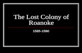 Roanoke, The lost colony