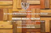Romana Wood Mosaic Tiles - Alternative Choice to Glass Mosaic, Natural Stone Mosaic for Home Decoration