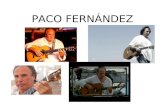 Paco Fernández flamenco  fusion guitarrist