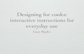 Thesis seminar - Designing for cooks: interactive recipes for everyday use