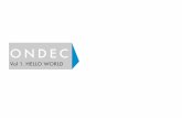 ONDEC | Edition 1 | Hello World