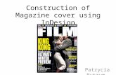 Construction of magazine cover using in design