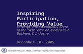 Inspiring Participation, Providing Value - Findings and recommendations of the Task Force on Members in Business & Industry