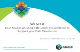 SAP & Saama webcast on  Case Studies on BI CoE - Business Intelligence Center of Excellence