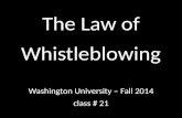 Law of whistleblowing   class # 21