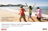 Lean Service Day - LeanCenter - AVIS - BereczkiCs