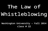 Law of whistleblowing   class # 22