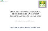 TEMA  3: Ética, gestión organizacional y dimensiones de la empresa